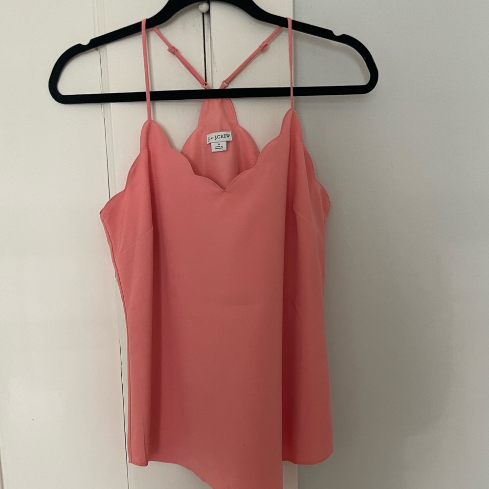 JCREW Factory Salmon Scalloped Cami